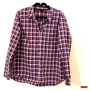 Gap Plaid Button Down Shirt size XL